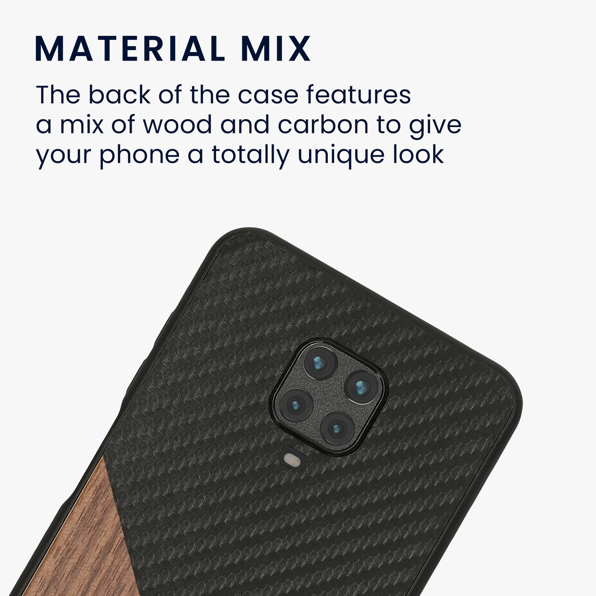 Xiaomi Redmi Note 9S / 9 Pro / 9 Pro Max Handyhülle Holz Carbon