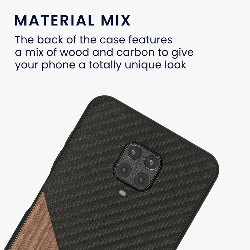Xiaomi Redmi Note 9S / 9 Pro / 9 Pro Max Handyhülle Holz Carbon