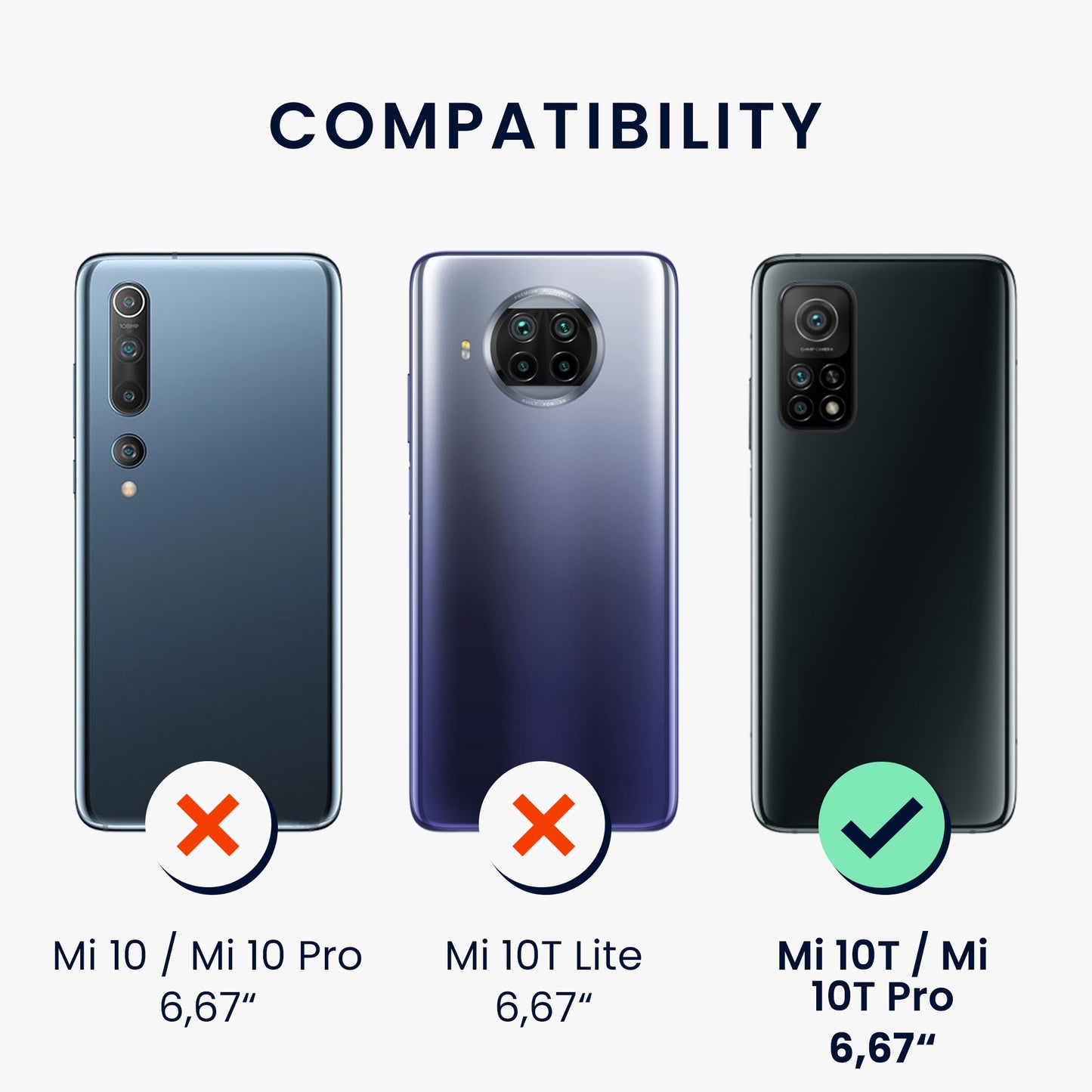 Hülle kompatibel mit Xiaomi Mi 10T / Mi 10T Pro