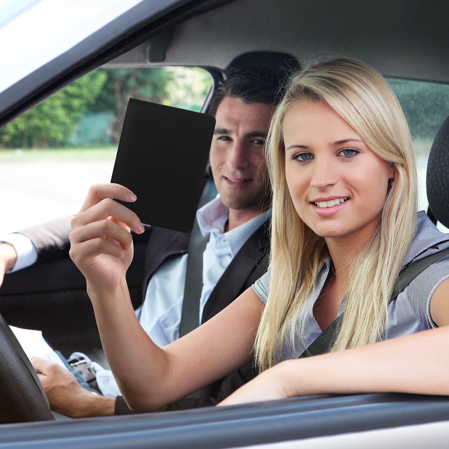 kwmobile Fahrzeugschein Hülle mit Kartenfächern