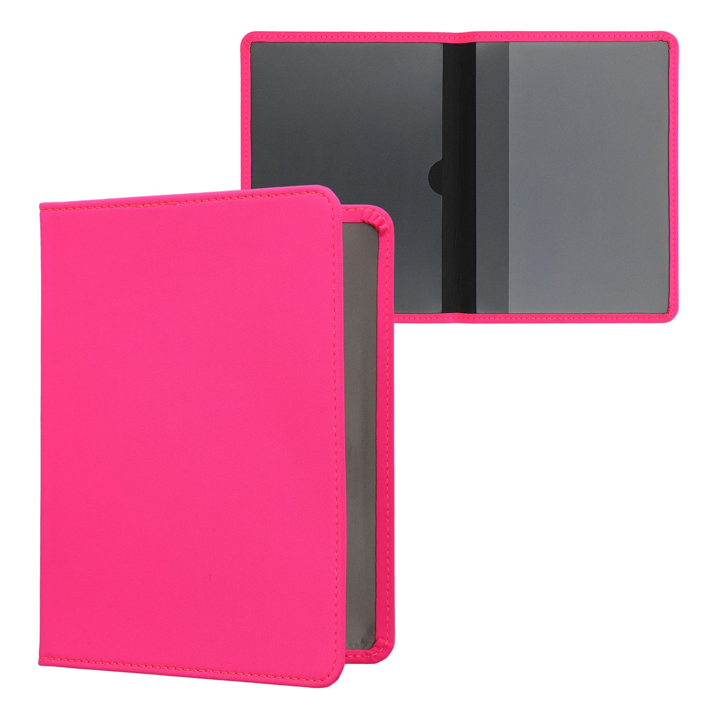 kwmobile Fahrzeugschein Hülle mit Kartenfächern - Neopren Tasche für italienische Auto Zulassungsbescheinigung Führerschein Neon Pink Neon Pink  