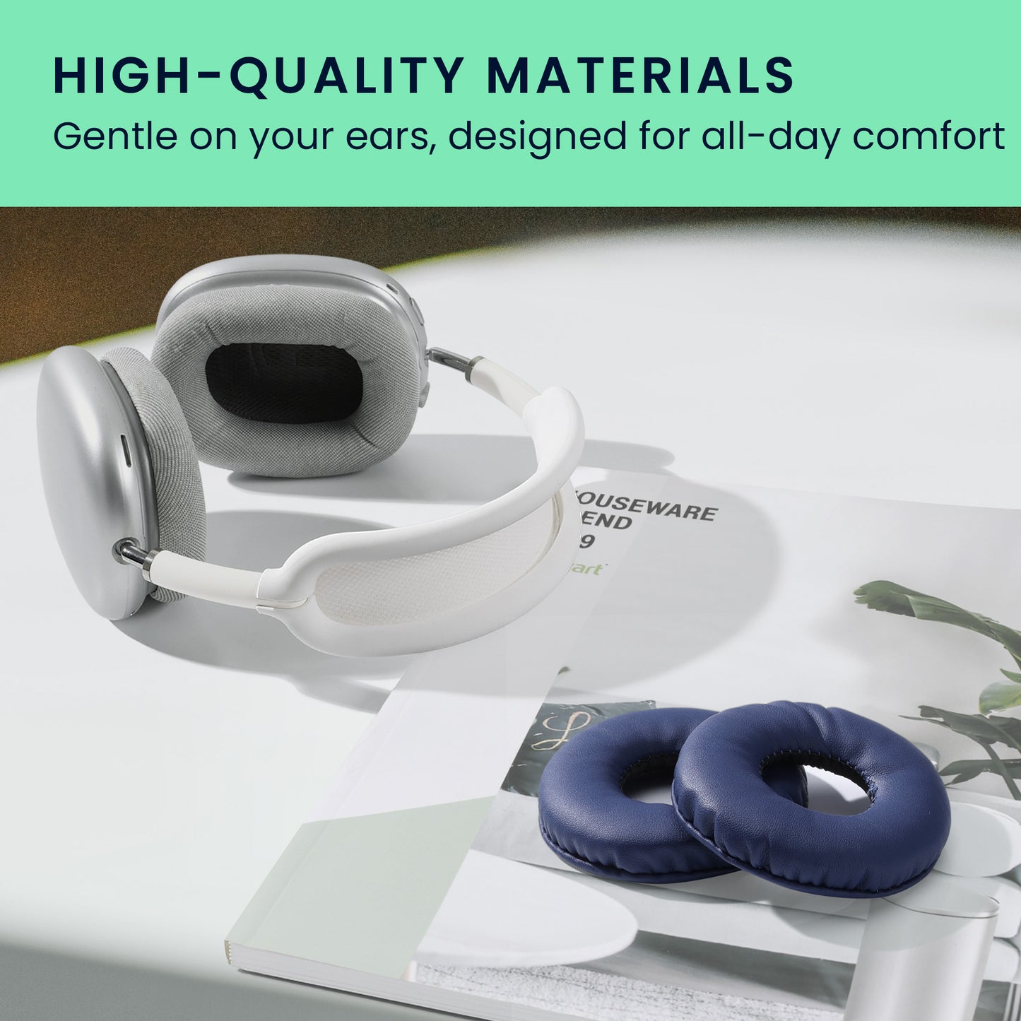 kwmobile Ohr Polster für Sony WH-CH510 Ohrpolster Ersatz Kopfhörer Ersatzteile Over Ear Headphones - Sonstiges