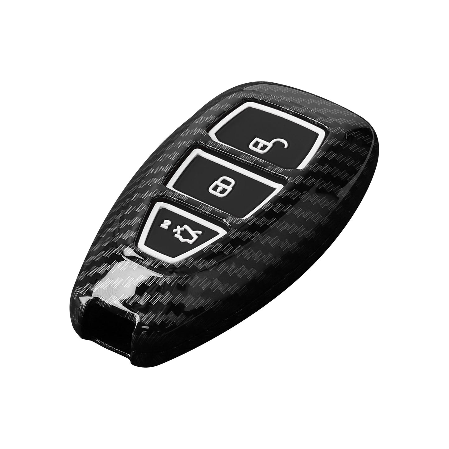 kwmobile Autoschlüssel Hülle kompatibel mit Ford 3-Tasten Autoschlüssel Keyless Go - Hardcover Schutzhülle