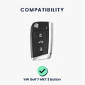 Hülle für VW Golf 7 MK7 3-Tasten Autoschlüssel