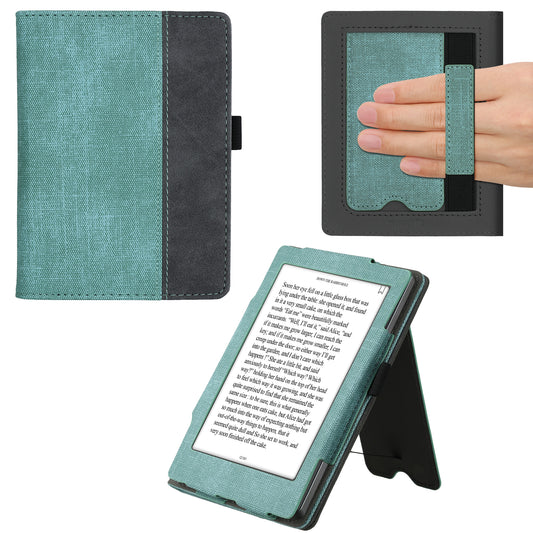 kwmobile Flip Hülle kompatibel mit Kobo Aura Edition 2 - Handschlaufe - Cover