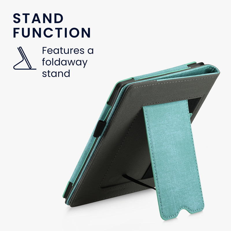 Kobo Aura H2O Edition 2 mit Handschlaufe Flip Case Zweifarbig Mint