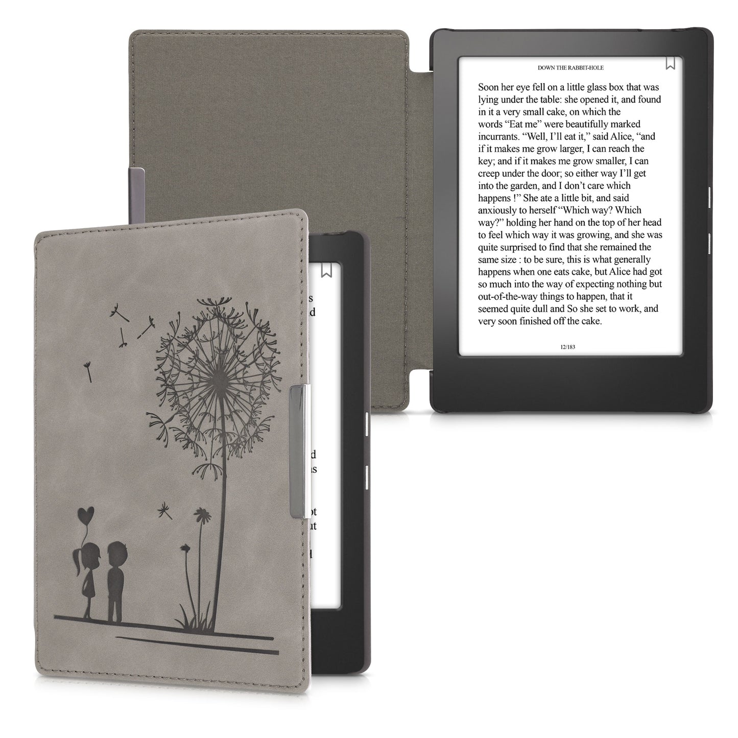 kwmobile Schutzhülle für Kobo Aura H2O Edition 1 Hülle - eReader Case aus Kunstleder mit Auto Sleep Funktion - [dsg02]
