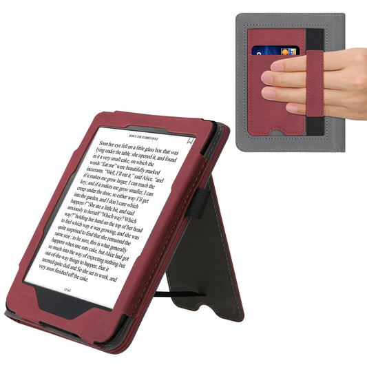 kwmobile Schutzhülle kompatibel mit Kobo Clara HD Flip Hülle - Cover mit Handschlaufe