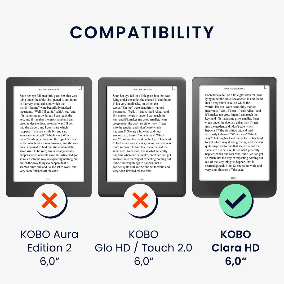 Kobo Clara HD mit Handschlaufe Flip Case