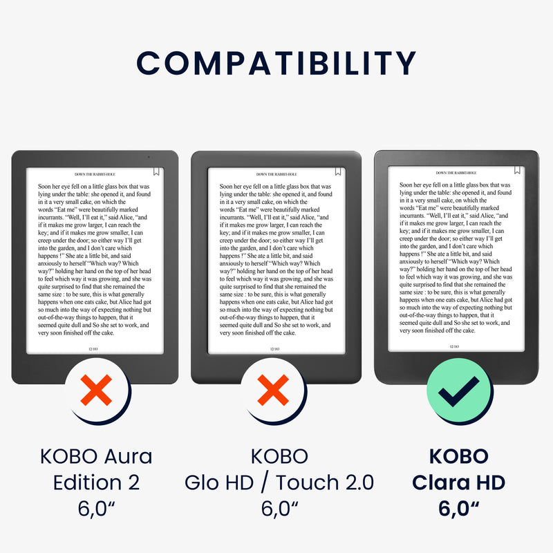 Kobo Clara HD mit Handschlaufe Flip Case