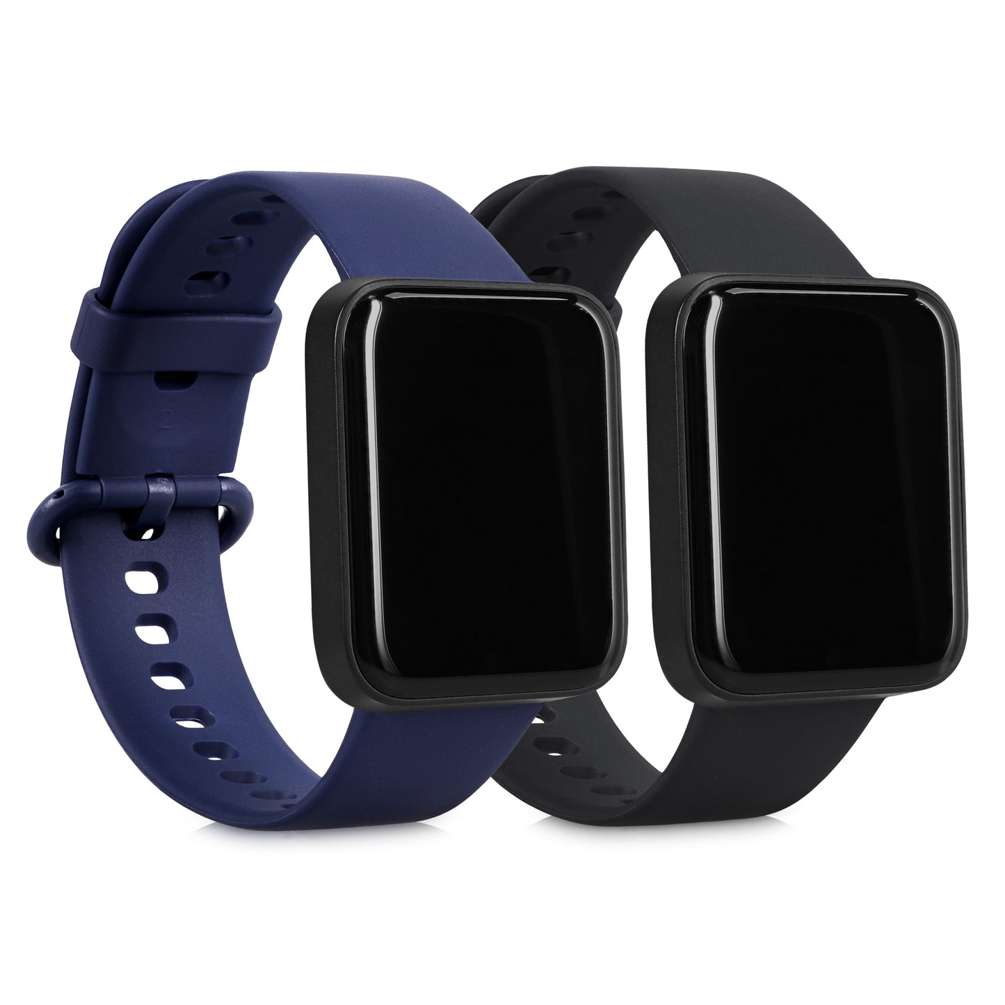 kwmobile Uhrenarmband für Xiaomi Redmi Watch 2 Lite Armband - Fitnesstracker Band Set aus Silikon - Ersatzarmband Smartwatch
