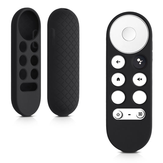 kwmobile Hülle Fernbedienung kompatibel mit Google Chromecast 2020 4K / Chromecast 2022 HD Hülle - Silikon Case für TV Zubehör in Schwarz Schwarz  