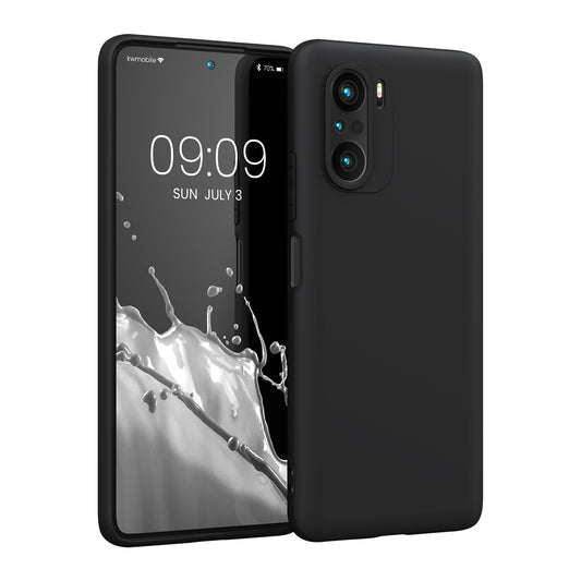 kwmobile Handyhülle für Xiaomi Mi 11i / Poco F3 Hülle - TPU Case - Kabelloses Laden - Schutzhülle Cover in Schwarz Schwarz  