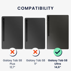 kwmobile Schutzfolie kompatibel mit Samsung Galaxy Tab S8 Ultra / S9 Ultra Full Screen Tablet - Kristallklar