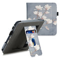 Tolino Vision 6 mit Handschlaufe Flip Case Magnolien Grau