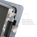 Tolino Vision 6 mit Handschlaufe Flip Case Magnolien Grau