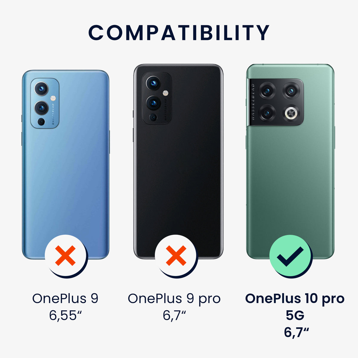 Kunstleder Hülle kompatibel mit OnePlus 10 Pro 5G