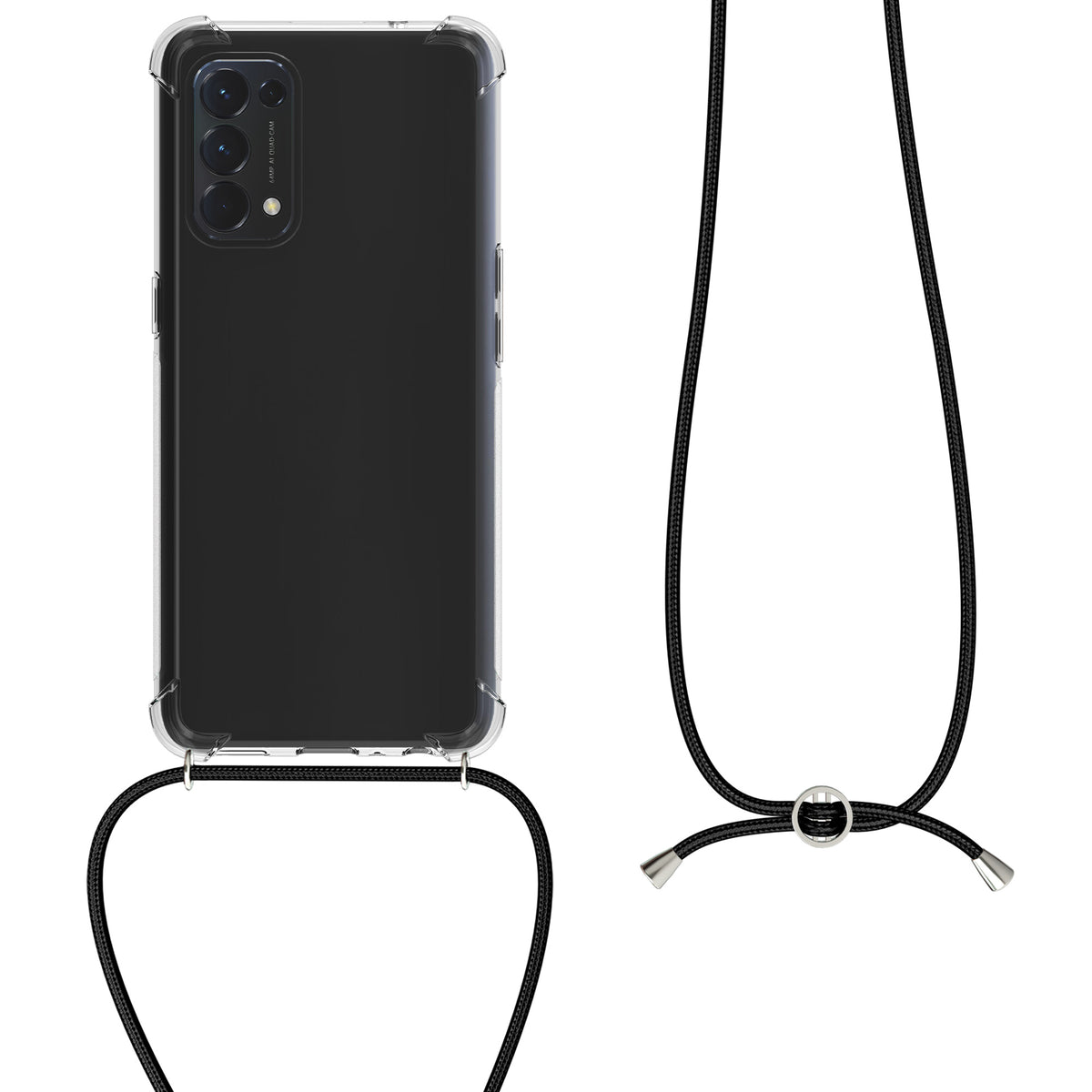 Oppo Find X3 Lite Silikon Handykette Transparent