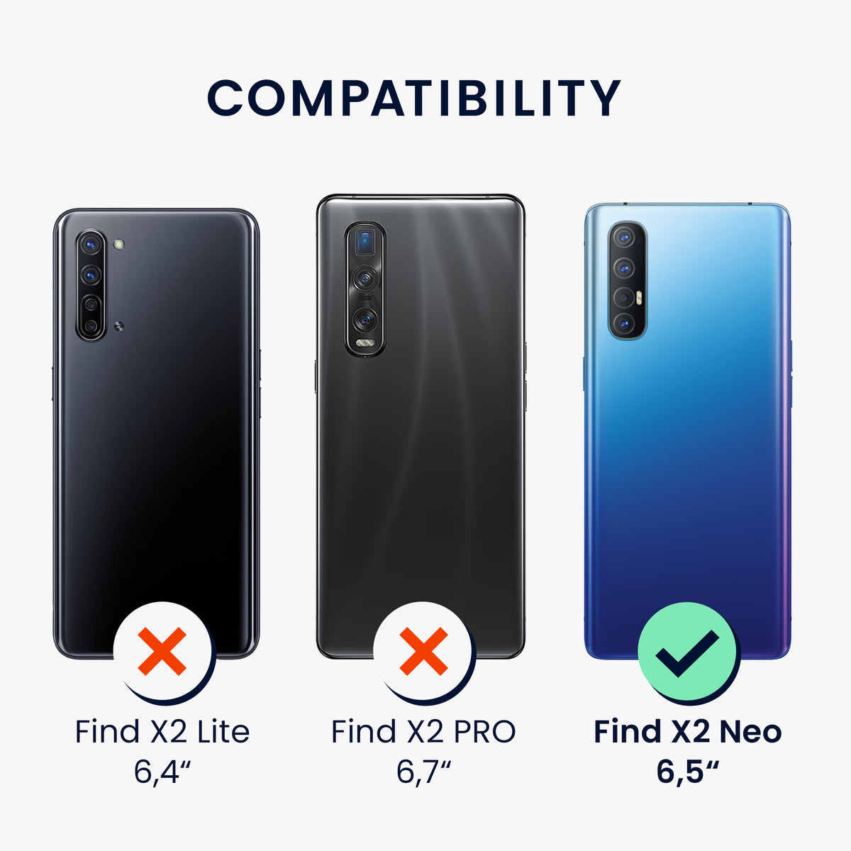 Oppo Find X2 Neo Silikon Handykette
