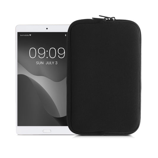 kwmobile Tablet Hülle kompatibel mit 8"-8,4" Tablet - Universal Neopren Tasche Cover Case - Schutzhülle Sleeve in Schwarz Schwarz  