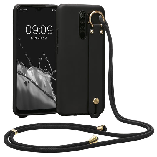 Xiaomi Redmi 9 Handykette Silikon Schwarz
