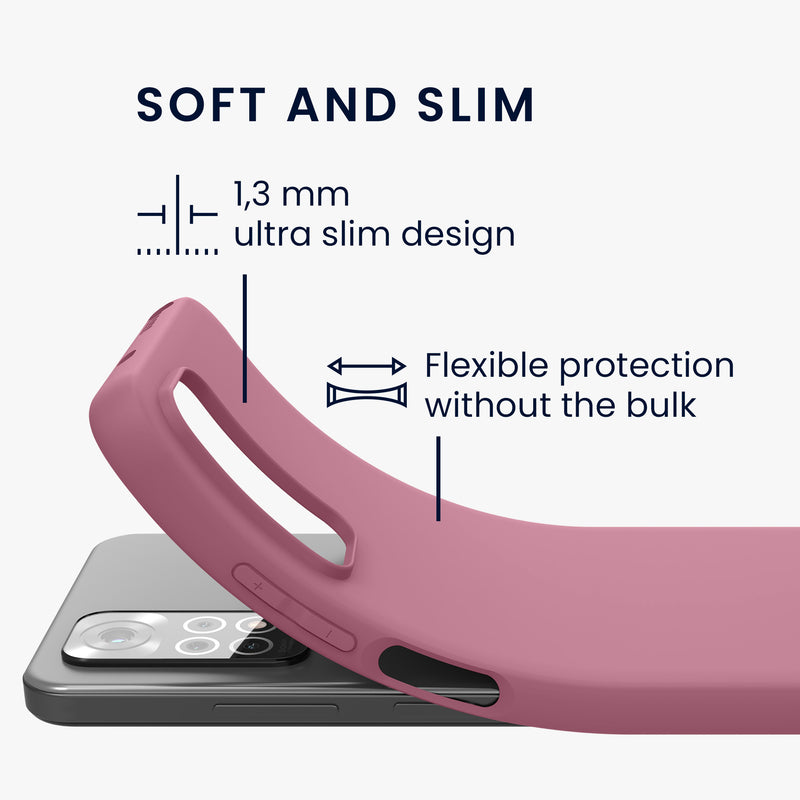 kwmobile Handyhülle für Xiaomi Redmi Note 11 / Note 11S - Kabelloses Laden - Schutzhülle Cover