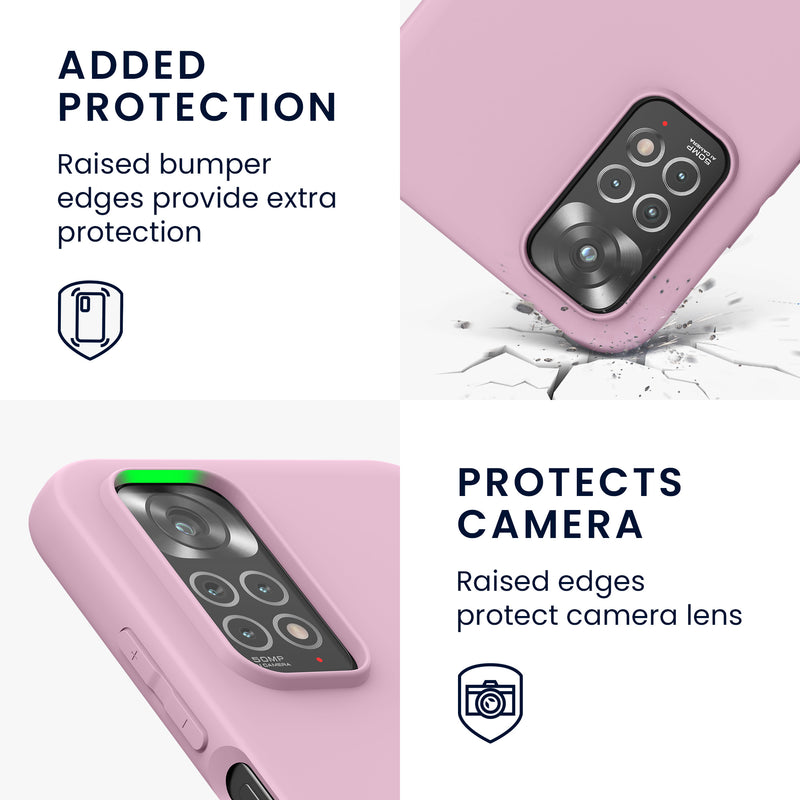kwmobile Handyhülle für Xiaomi Redmi Note 11 / Note 11S - Kabelloses Laden - Schutzhülle Cover