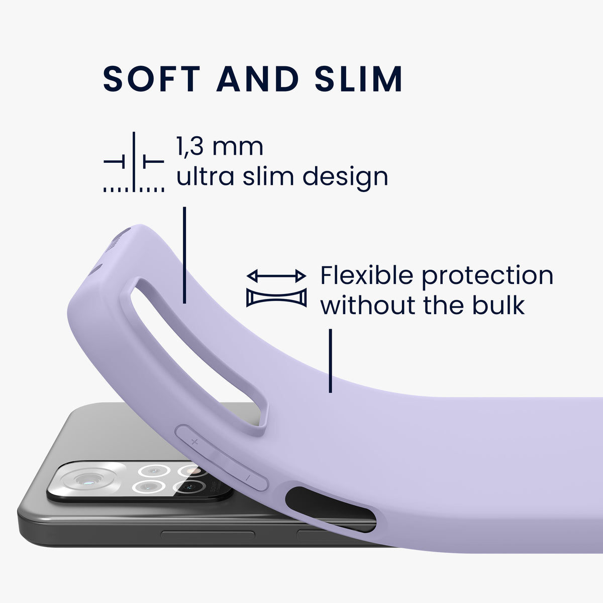 kwmobile Handyhülle für Xiaomi Redmi Note 11 / Note 11S - Kabelloses Laden - Schutzhülle Cover