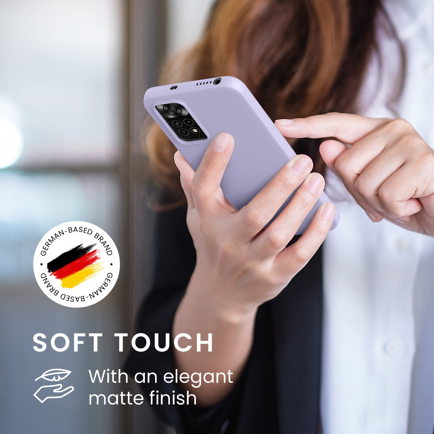 kwmobile Handyhülle für Xiaomi Redmi Note 11 / Note 11S - Kabelloses Laden - Schutzhülle Cover