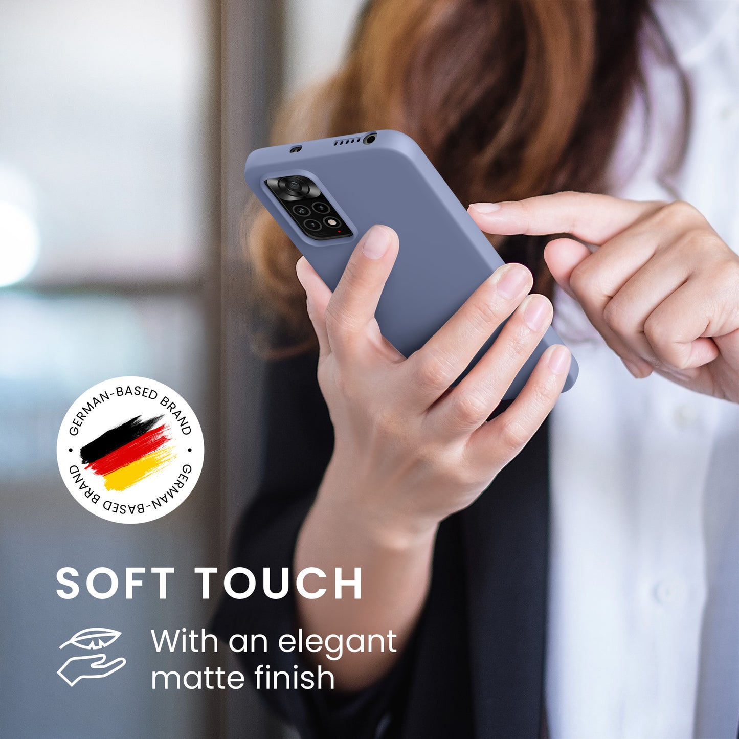 kwmobile Handyhülle für Xiaomi Redmi Note 11 / Note 11S - Kabelloses Laden - Schutzhülle Cover