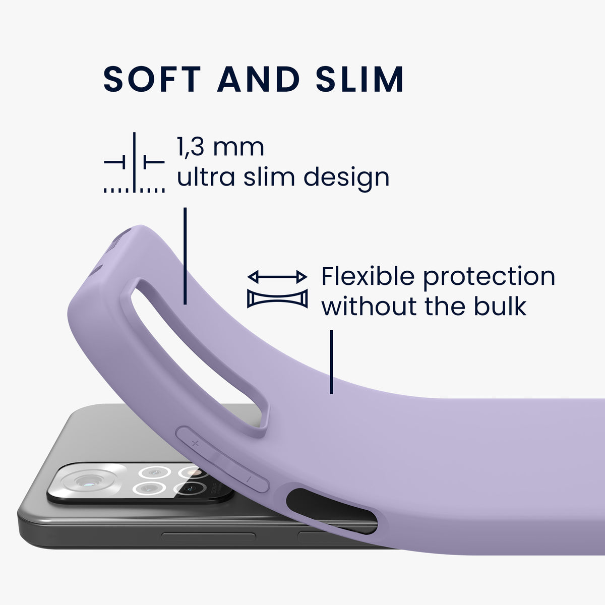 kwmobile Handyhülle für Xiaomi Redmi Note 11 / Note 11S - Kabelloses Laden - Schutzhülle Cover