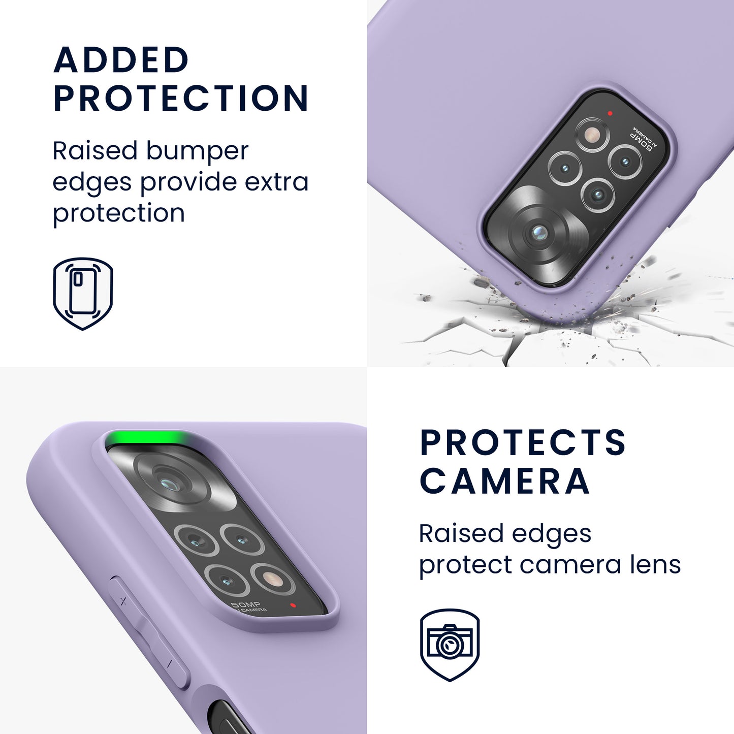kwmobile Handyhülle für Xiaomi Redmi Note 11 / Note 11S - Kabelloses Laden - Schutzhülle Cover