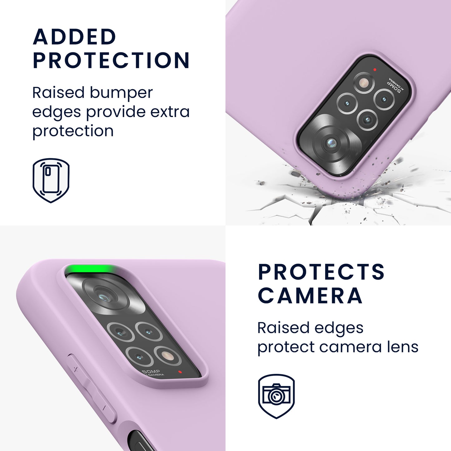 kwmobile Handyhülle für Xiaomi Redmi Note 11 / Note 11S - Kabelloses Laden - Schutzhülle Cover