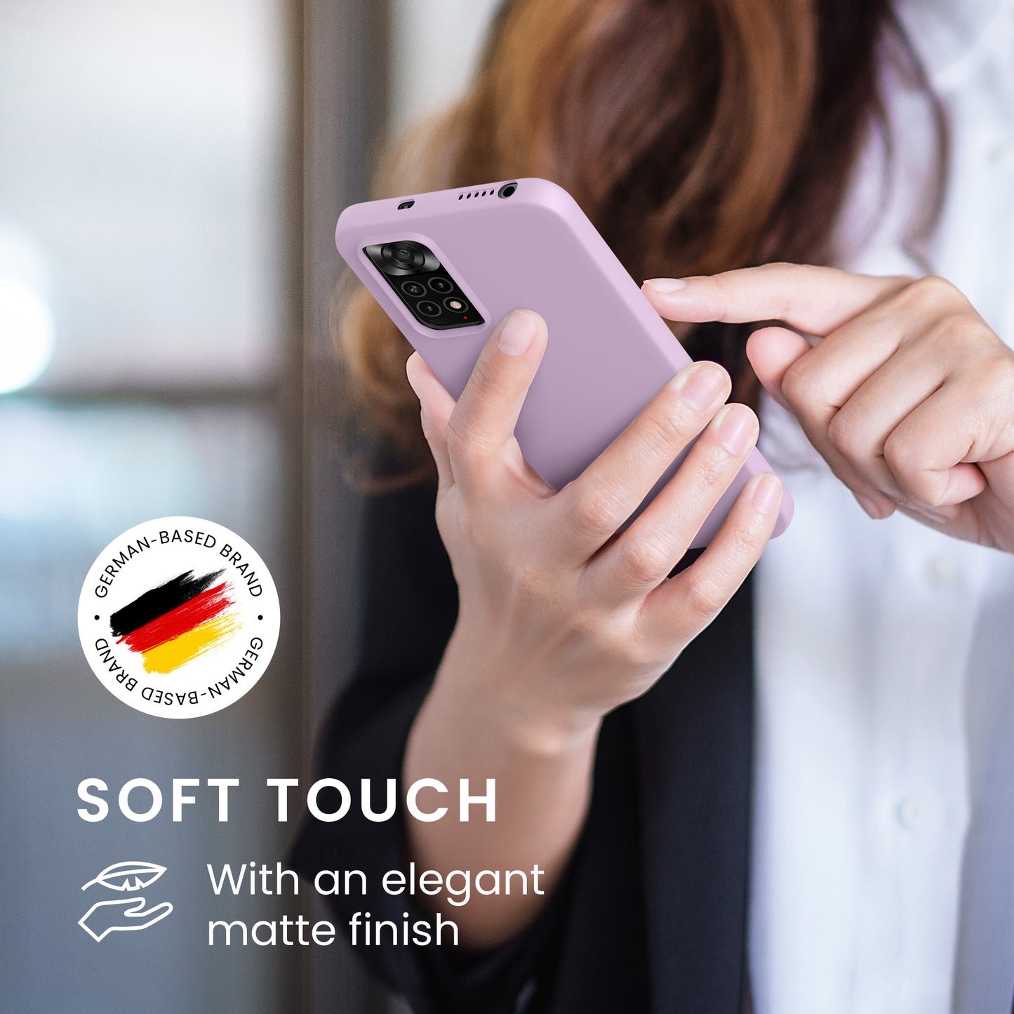 kwmobile Handyhülle für Xiaomi Redmi Note 11 / Note 11S - Kabelloses Laden - Schutzhülle Cover