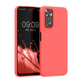 kwmobile Handyhülle für Xiaomi Redmi Note 11 / Note 11S Hülle - TPU Case - Kabelloses Laden - Schutzhülle Cover in Leuchtende Koralle Leuchtende Koralle  