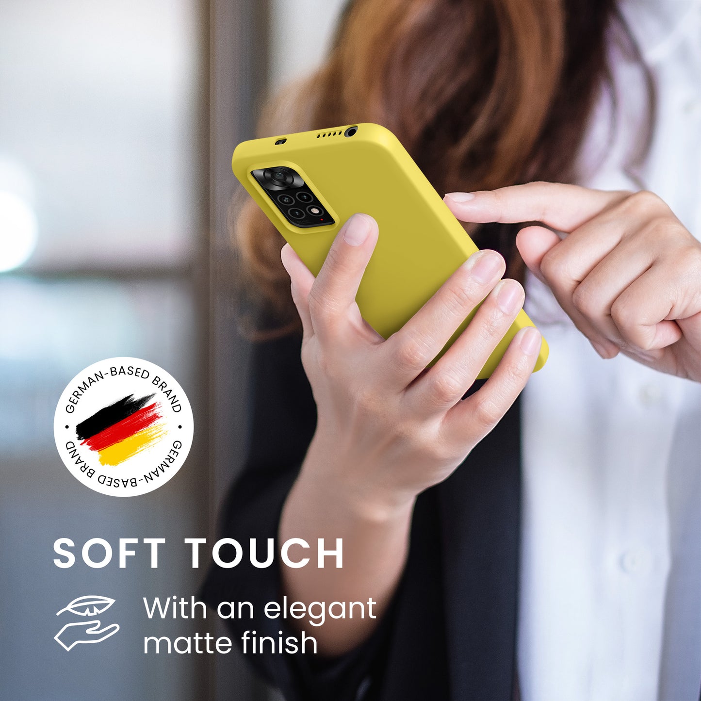 kwmobile Handyhülle für Xiaomi Redmi Note 11 / Note 11S - Kabelloses Laden - Schutzhülle Cover
