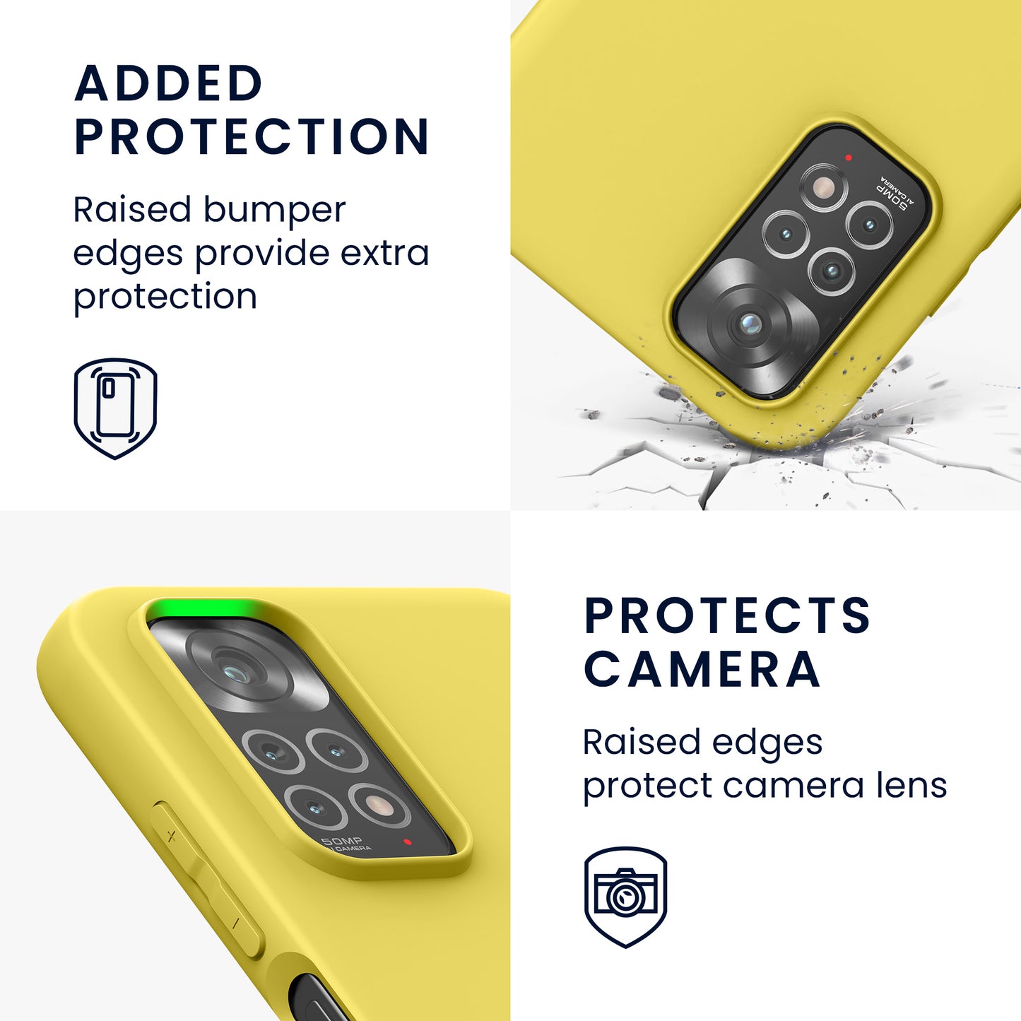kwmobile Handyhülle für Xiaomi Redmi Note 11 / Note 11S - Kabelloses Laden - Schutzhülle Cover