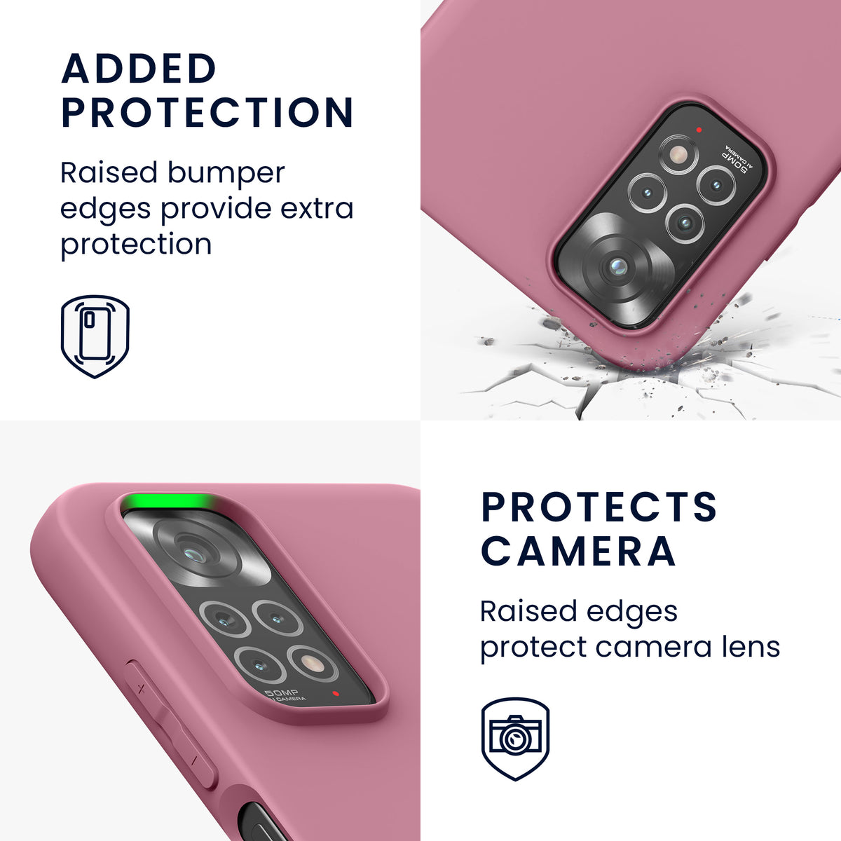 kwmobile Handyhülle für Xiaomi Redmi Note 11 / Note 11S - Kabelloses Laden - Schutzhülle Cover