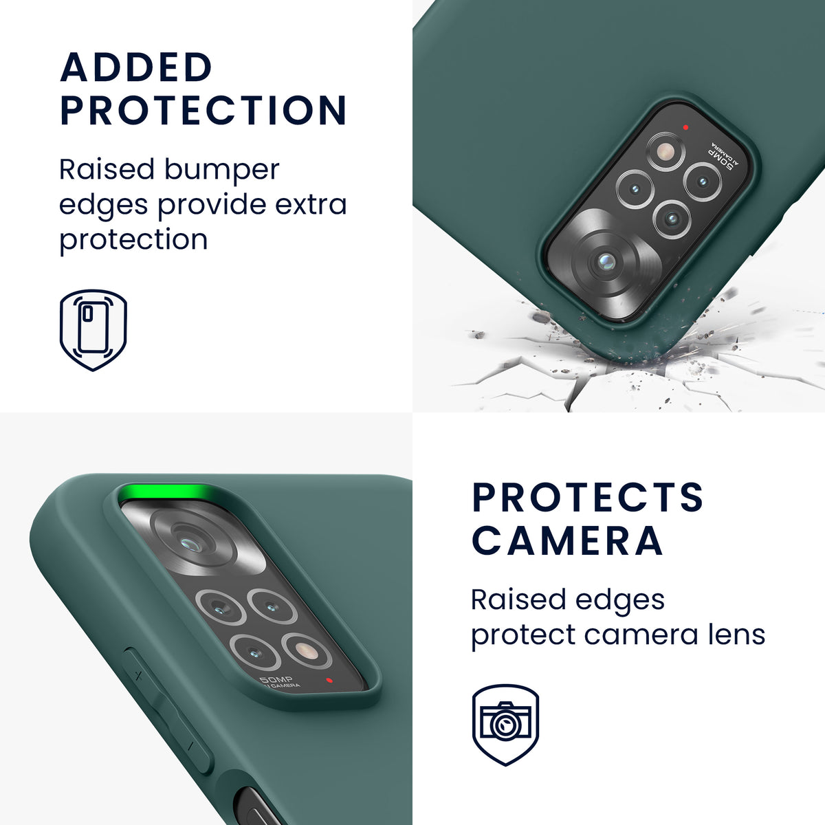 kwmobile Handyhülle für Xiaomi Redmi Note 11 / Note 11S - Kabelloses Laden - Schutzhülle Cover