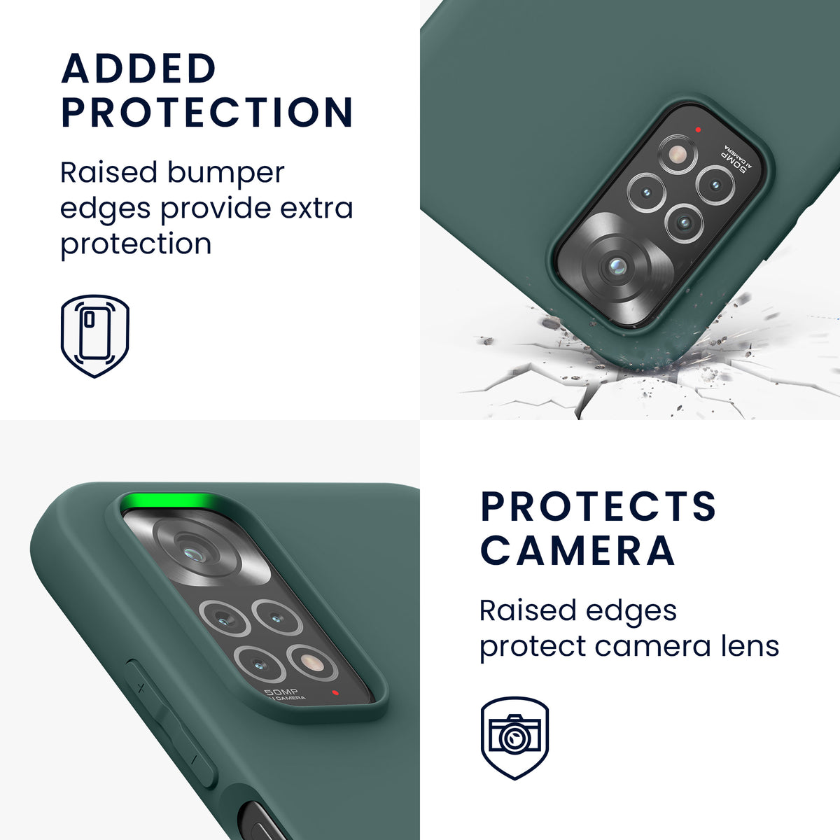 kwmobile Handyhülle für Xiaomi Redmi Note 11 / Note 11S - Kabelloses Laden - Schutzhülle Cover