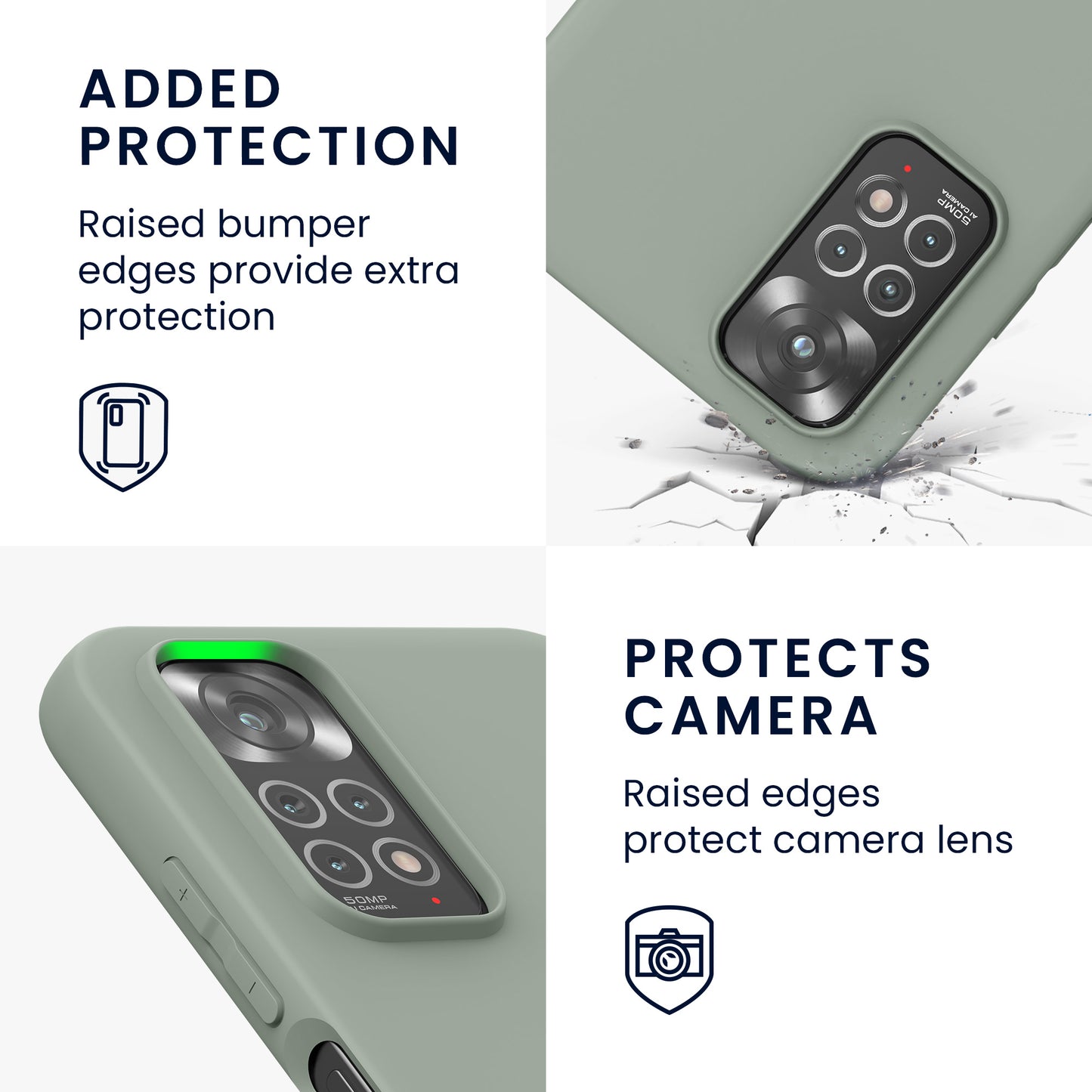 kwmobile Handyhülle für Xiaomi Redmi Note 11 / Note 11S - Kabelloses Laden - Schutzhülle Cover