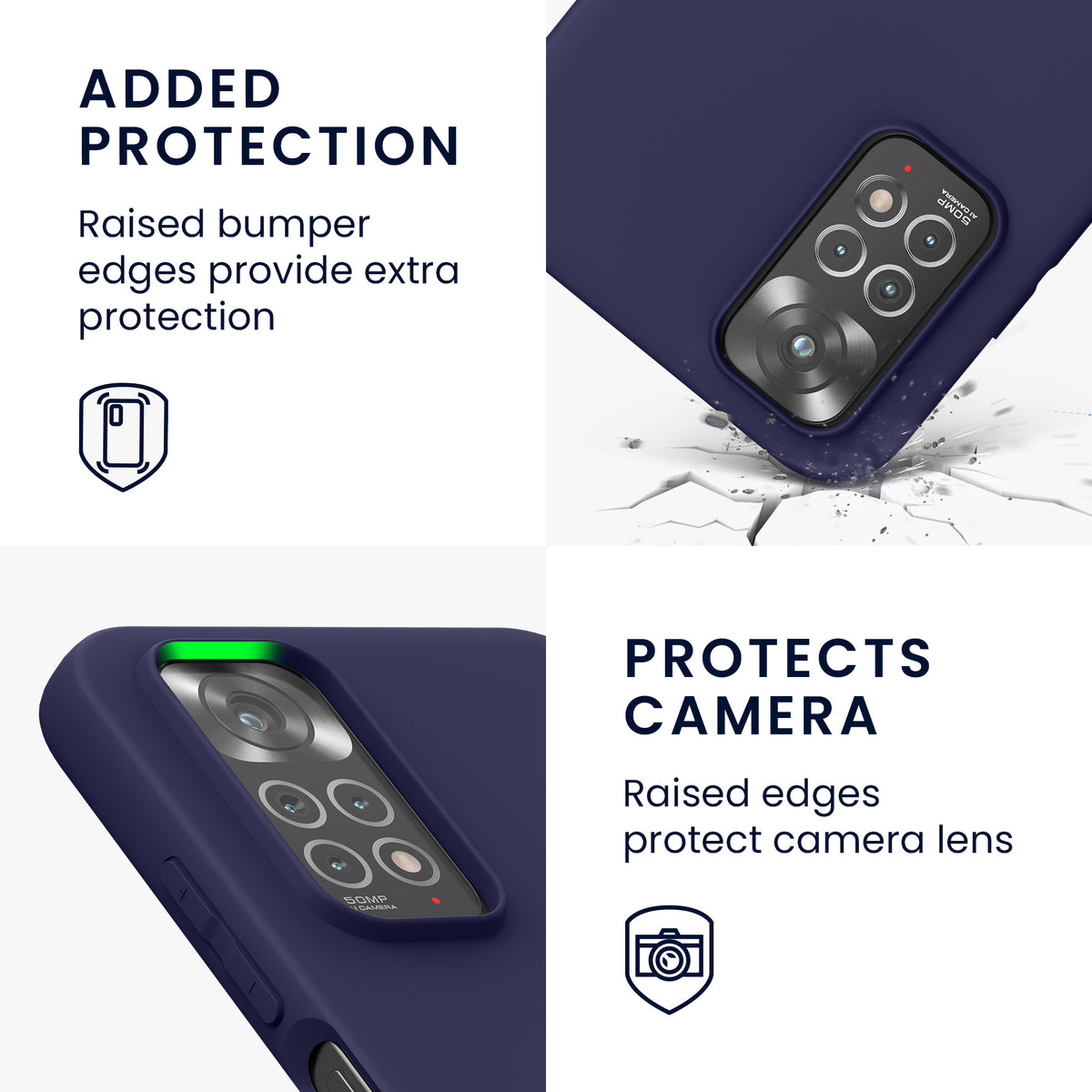 kwmobile Handyhülle für Xiaomi Redmi Note 11 / Note 11S - Kabelloses Laden - Schutzhülle Cover
