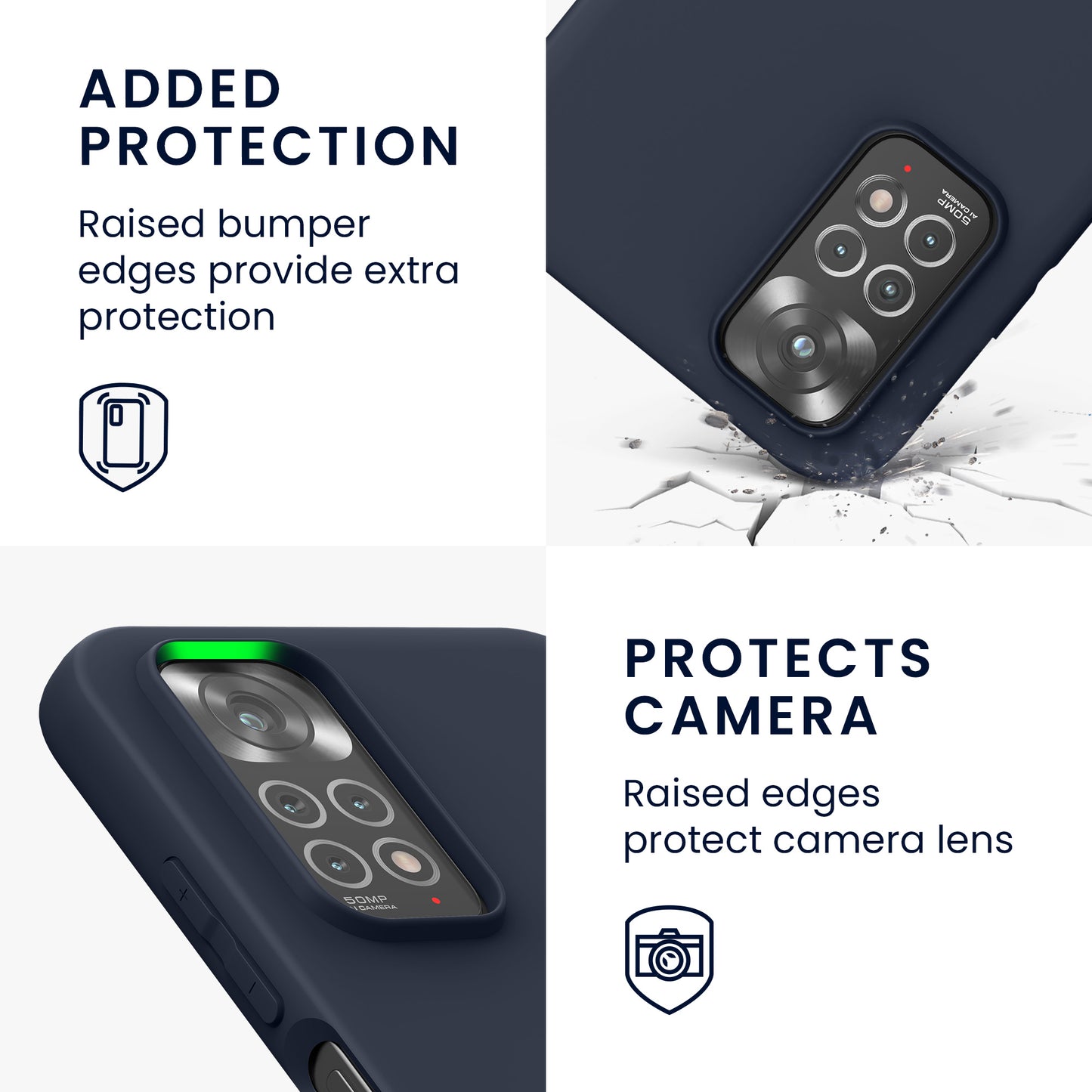 kwmobile Handyhülle für Xiaomi Redmi Note 11 / Note 11S - Kabelloses Laden - Schutzhülle Cover