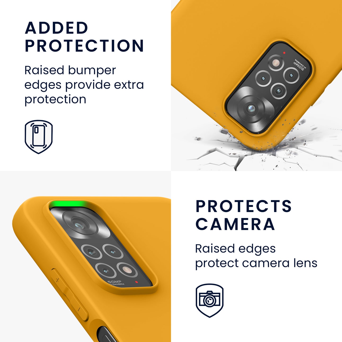kwmobile Handyhülle für Xiaomi Redmi Note 11 / Note 11S - Kabelloses Laden - Schutzhülle Cover