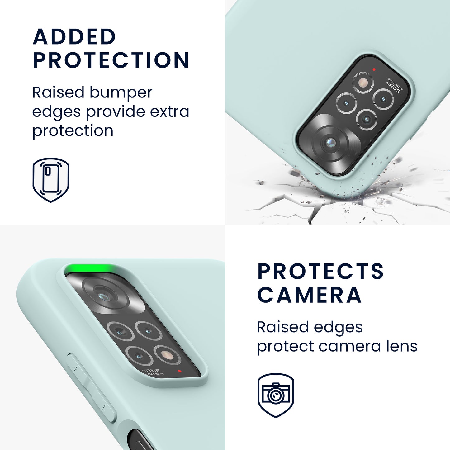 kwmobile Handyhülle für Xiaomi Redmi Note 11 / Note 11S - Kabelloses Laden - Schutzhülle Cover