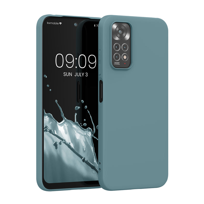 kwmobile Handyhülle für Xiaomi Redmi Note 11 / Note 11S Hülle - TPU Case - Kabelloses Laden - Schutzhülle Cover in Arctic Night Arctic Night  
