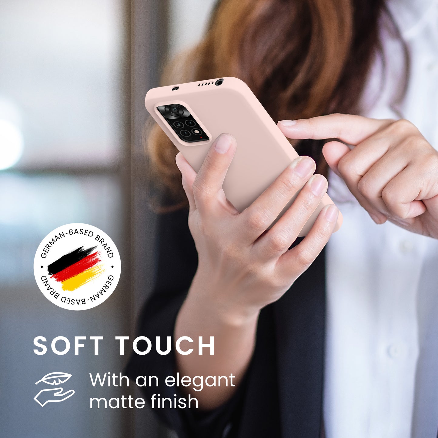 kwmobile Handyhülle für Xiaomi Redmi Note 11 / Note 11S - Kabelloses Laden - Schutzhülle Cover