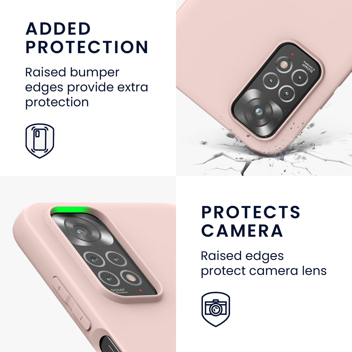 kwmobile Handyhülle für Xiaomi Redmi Note 11 / Note 11S - Kabelloses Laden - Schutzhülle Cover