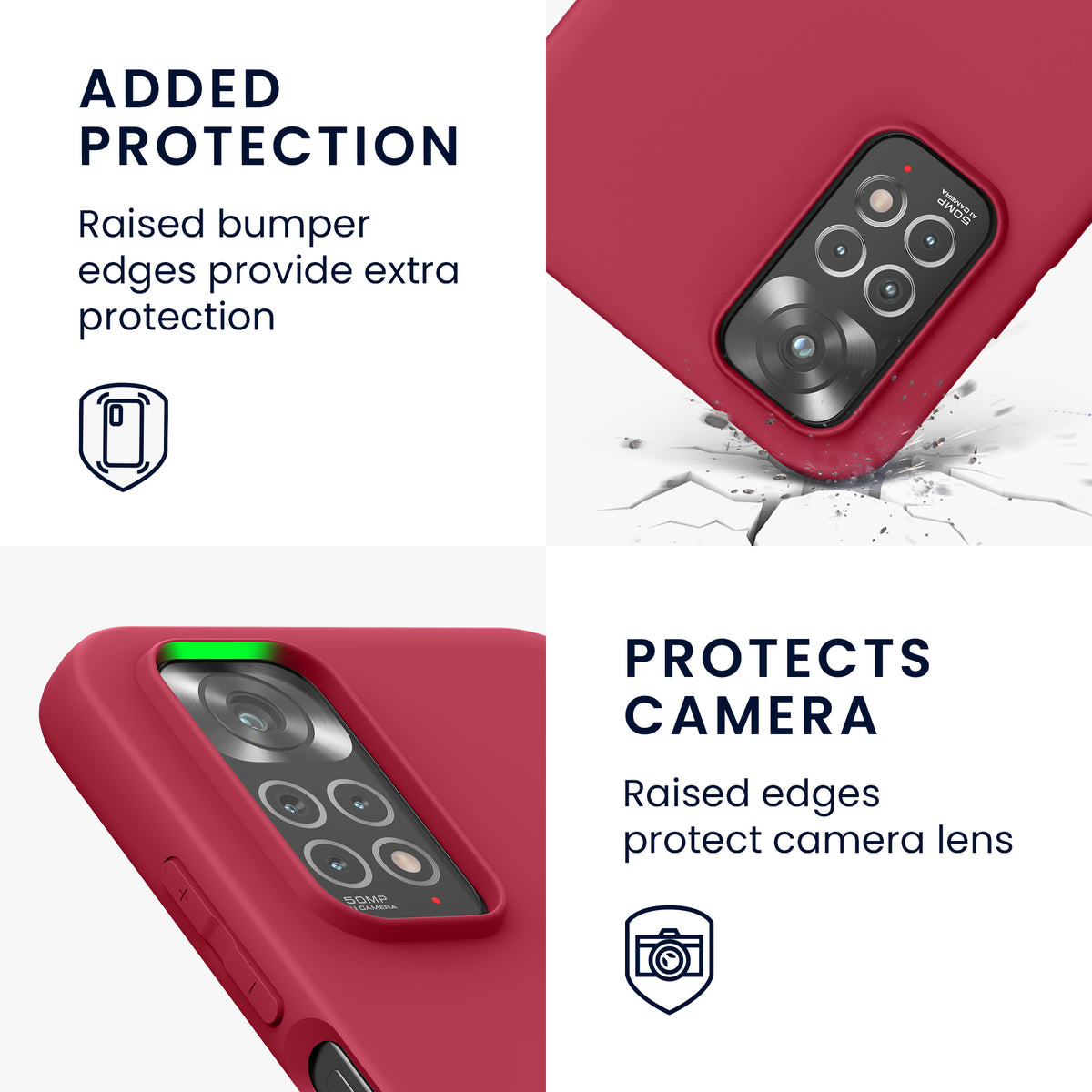 kwmobile Handyhülle für Xiaomi Redmi Note 11 / Note 11S - Kabelloses Laden - Schutzhülle Cover
