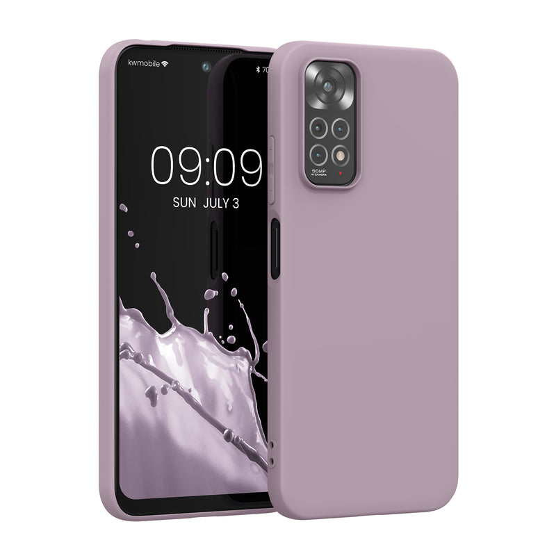 kwmobile Handyhülle für Xiaomi Redmi Note 11 / Note 11S Hülle - TPU Case - Kabelloses Laden - Schutzhülle Cover in Nude Lilac Nude Lilac  